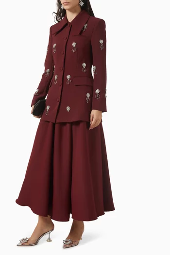 جاكيت مطرز بالكريستال