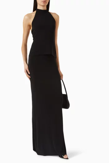 Obie Maxi Skirt in Poly Lycra