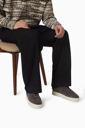 Orbit Embroidery Sneakers in Suede