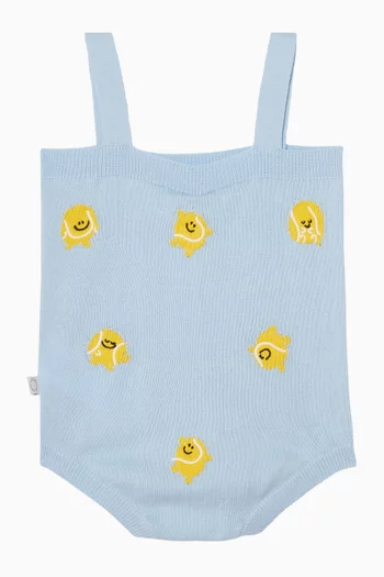 رومبر منسوج بطبعة كرة بيسبول مبتسمة