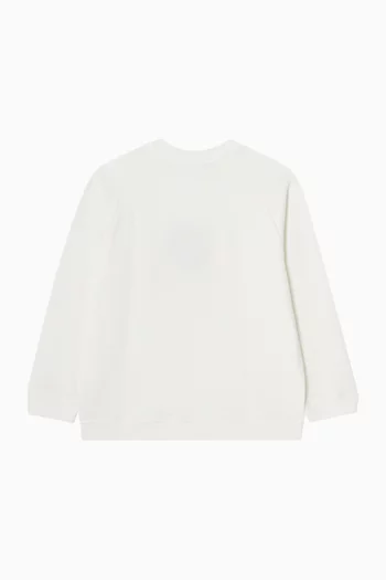 Baseball Print Sweater in Cotton