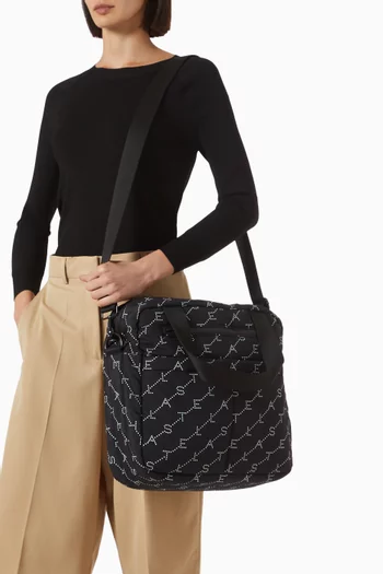 حقيبة يد لمستلزمات الأطفال بطبعة شعار الماركة