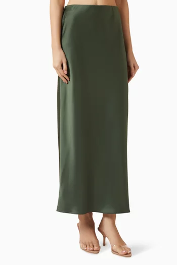 Maxi Skirt in Satin