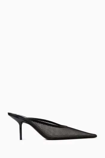 Sloan 75 Mules in Mesh & Leather