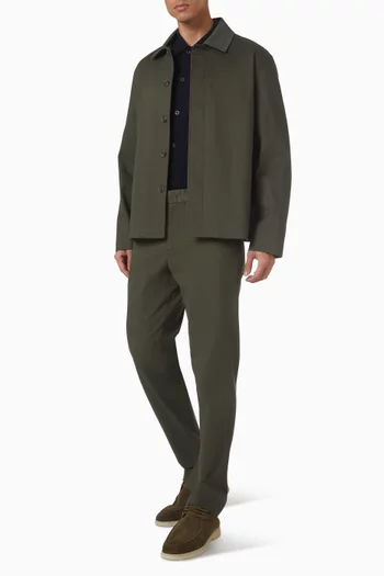 سترة بأزرار صوف مارينو