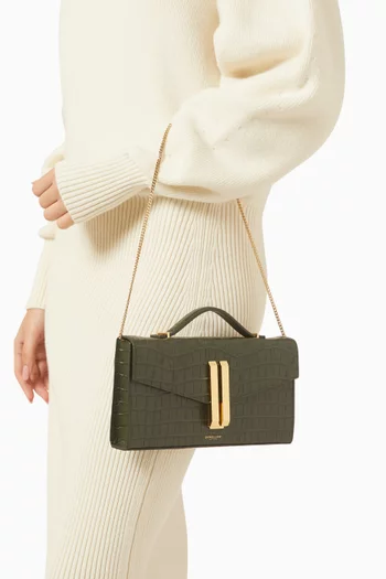 كلاتش فانكوفر جلد بنقشة جلد التمساح