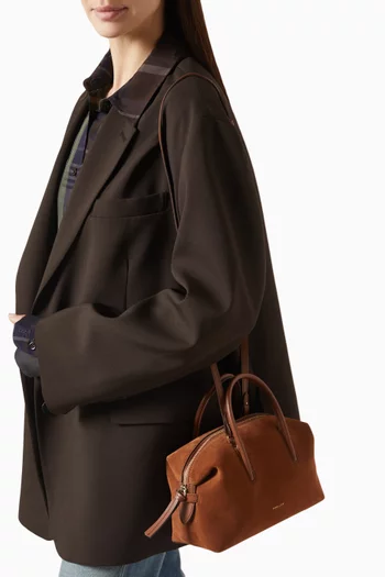 The Small Stockholm Tote Bag in Suede