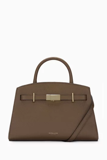 حقيبة هادسون صغيرة بيد علوية جلد بارز الملمس