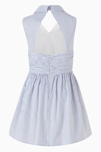 فستان مخطط بلا أكمام