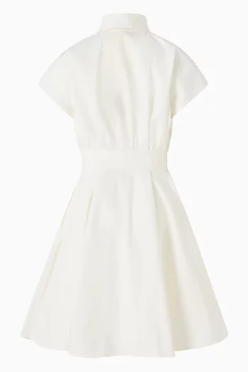 فستان بنمط قميص قطن