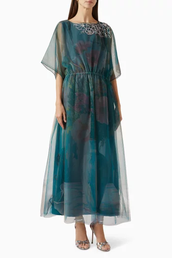 Embellished Belted Dress in Tulle