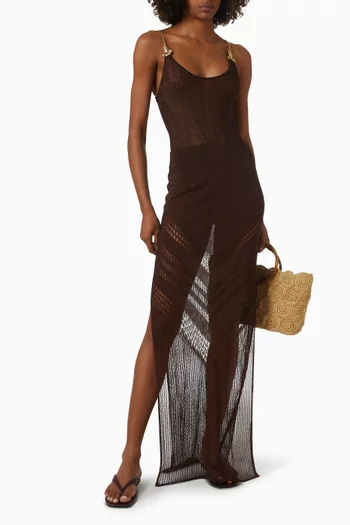 Mercantour High-Waist Maxi Skirt in Knit