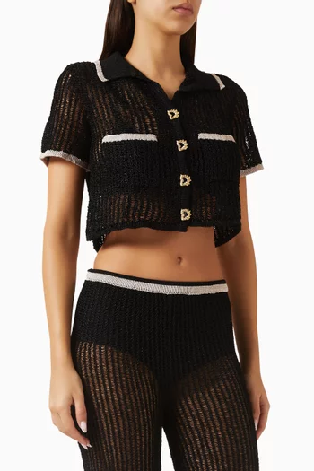 Ramatuelle Cropped Shirt in Knit