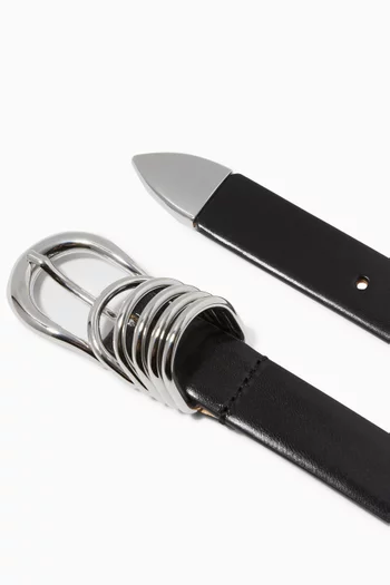 حزام هوليهوك كافالينو جلد شعر مهر