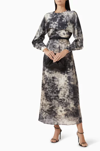 Printed Belted Dress