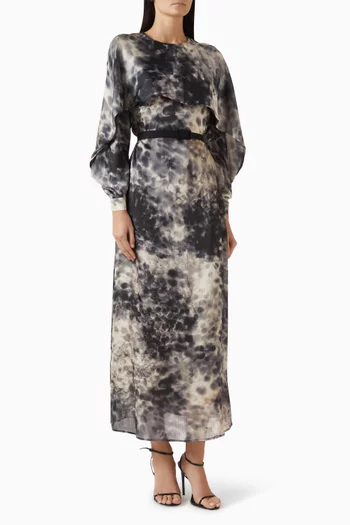 Printed Belted Dress