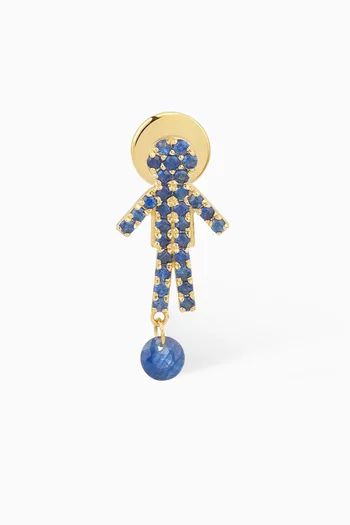 Séléné Boy Single Stud Earring in 18kt Gold