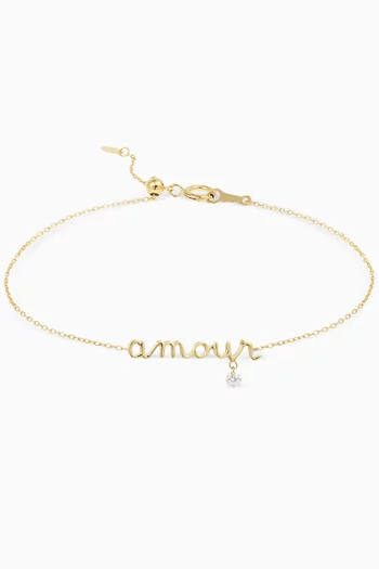 Amour Diamond Bracelet in 18kt Gold