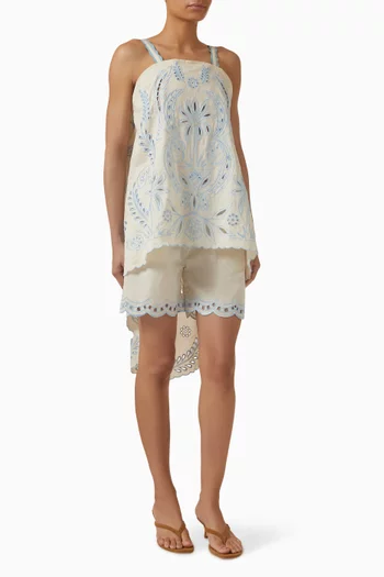 Gwen Top & Shorts Set in Cotton