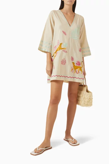 Reese Embroidered Mini Dress