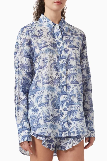 Colton Printed Shirt in Cotton