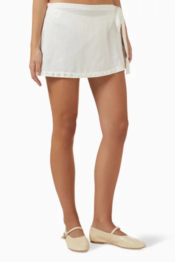 تنورة زاندرا مزيج كتان