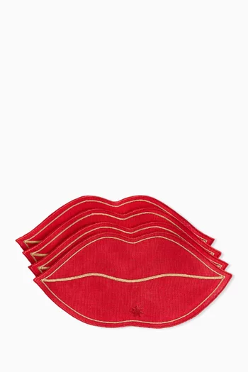 Bisous Napkins, Set of 4