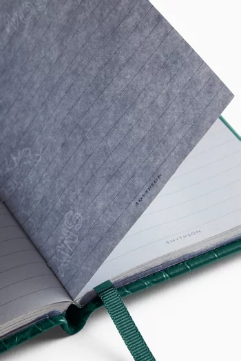 دفتر ملاحظات للجيب جلد مارا بنقشة جلد التمساح