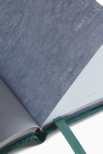 Soho Notebook in Mara Croc-embossed Leather