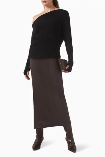 بلوزة انسيابية منسوجة