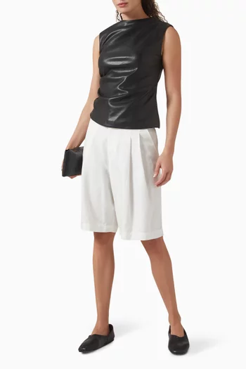 Twist Top in Vegan Leather