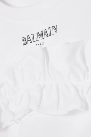 تي شيرت بكشكش قطن