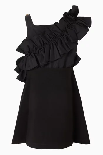 فستان كشكش بلا أكمام