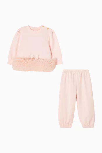 Tulle Trim Baby Tracksuit