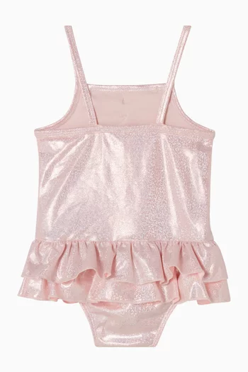 لباس سباحة جوبي بتصميم لامع