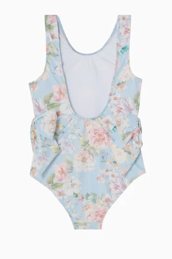 Carly Garden-print One-piece Swimsuit