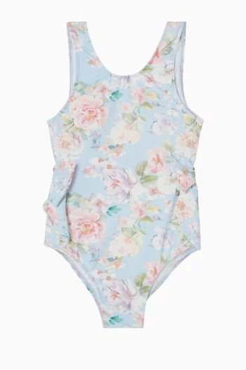 Carly Garden-print One-piece Swimsuit