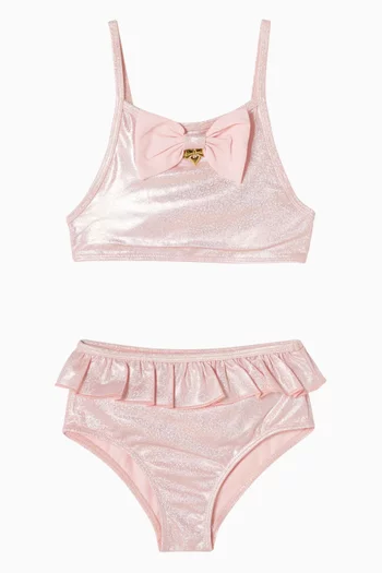 طقم بيكيني ماليكا قماش لامع