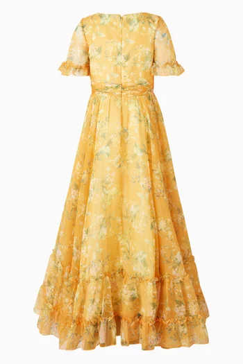 فستان بنقشة زهور