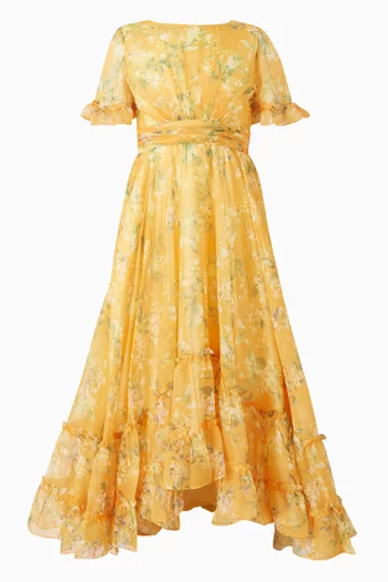 فستان بنقشة زهور