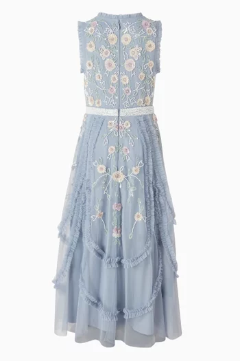 Sleeveless Ruffle Gown