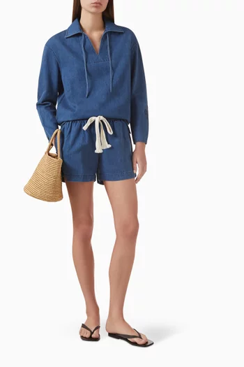 شورت واك مزيج قطن ودينم