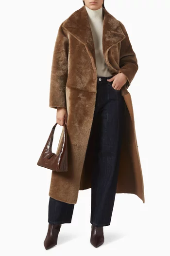 معطف سولين ناعم بتصميم بطانية