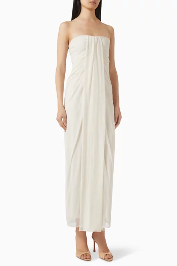 فستان لينا طويل قماش شبكي