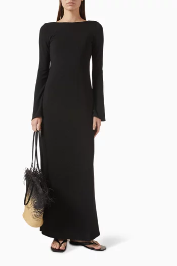 فستان موسا طويل جيرسيه