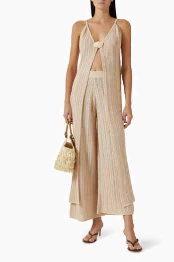 بنطال كلاريسا منسوج