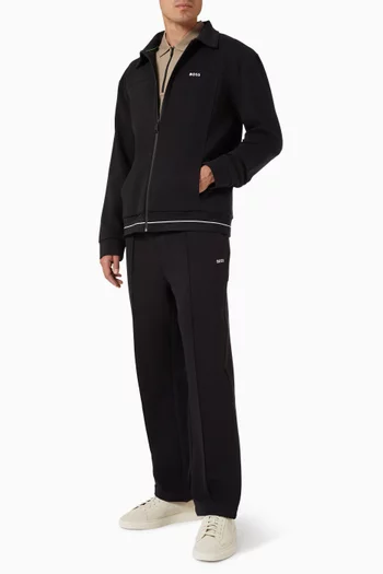 سويت شيرت بسحّاب مزيج قطن