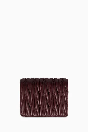 محفظة صغيرة بشعار الماركة جلد مبطن