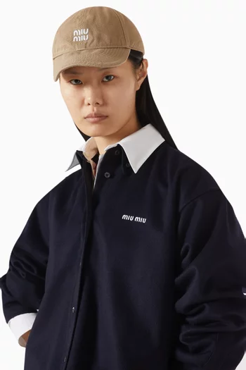 كاب بيسبول مطرز بشعار الماركة دينم