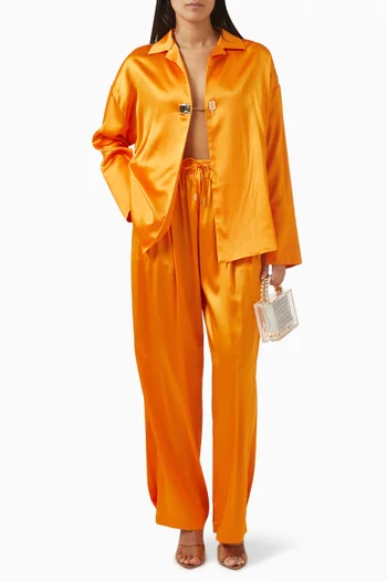 Sana Wide-leg Pants in Satin